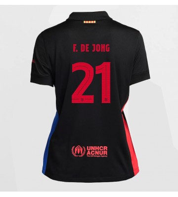 Barcelona Frenkie de Jong #21 Bortatröja Dam 2024-25 Kortärmad